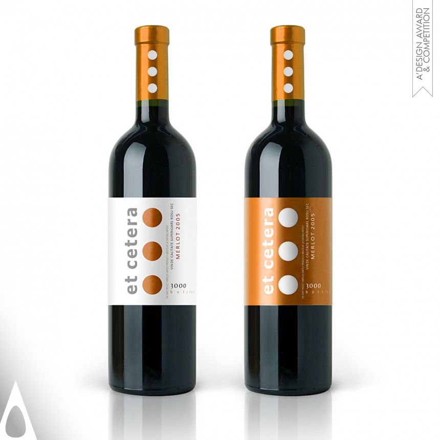 Golden Packaging Design Award Winner 2014 Et Cetera Merlot Exclusive quality wine 