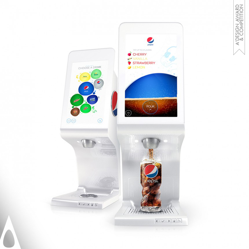 PepsiCo Design & Innovation's Pepsi Touch Tower 2.0 Interactive Beverage Dispenser