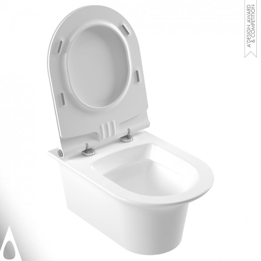 SEREL Purity Wall Hung WC Pan - Silver Bathroom Furniture and Sanitary Ware Design Award Winner