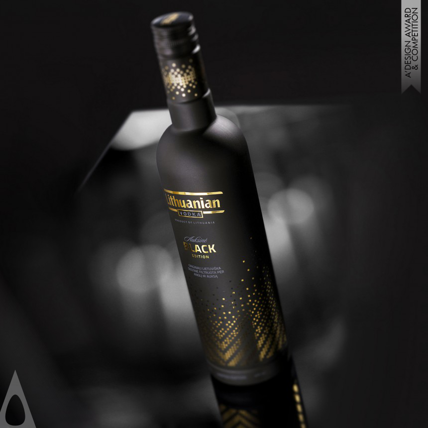Asta Kauspedaite Lithuanian vodka Gold. Black Edition