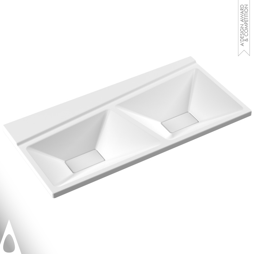 4Life Double Washbasin designed by Serel Design Team