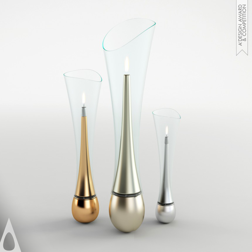 Bronze Fine Arts and Art Installation Design Award Winner 2014 Tumbler Lamp 