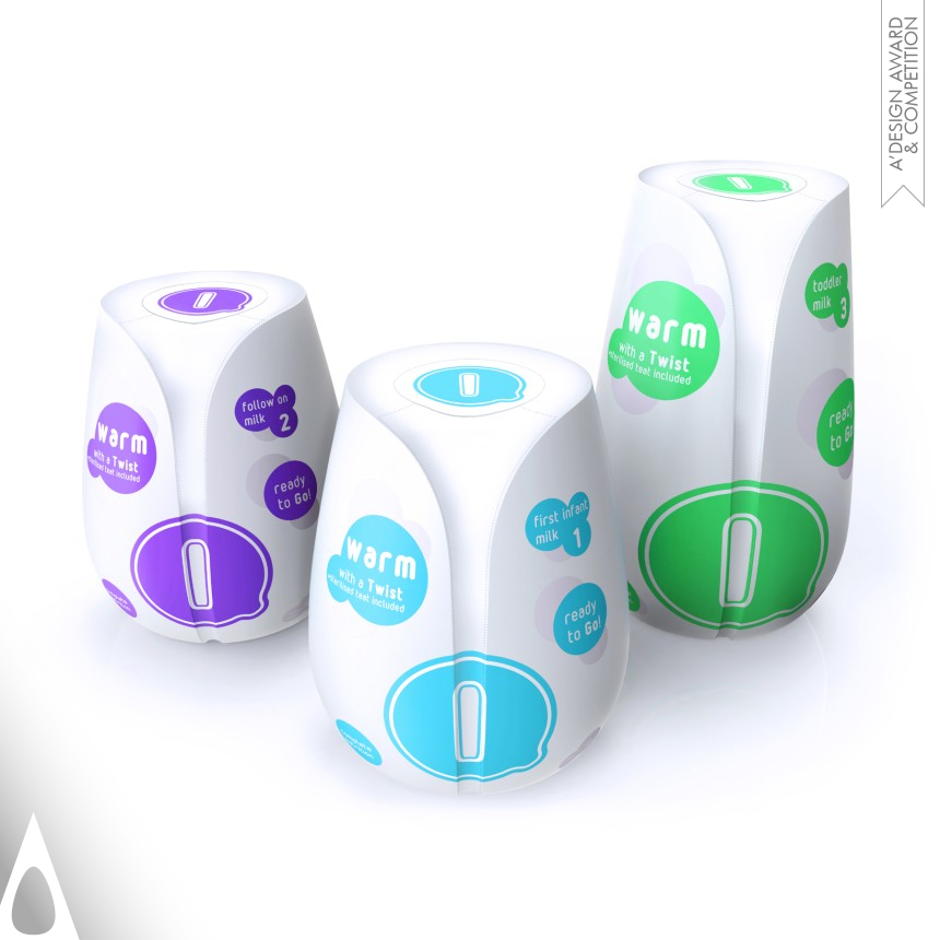 HJC Design Disposable Self-Heating Baby Bottle