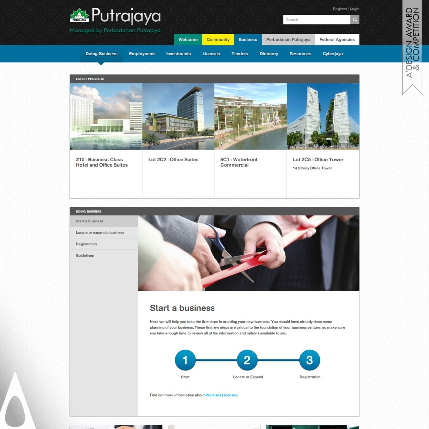 Perbadana Putrajaya Portal designed by World Wide Web Domination