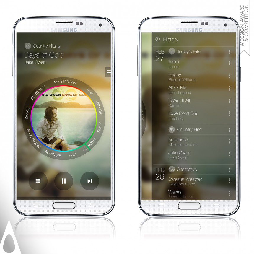 Samsung Milk Music Team Mobile Music App (Streaming Radio app).