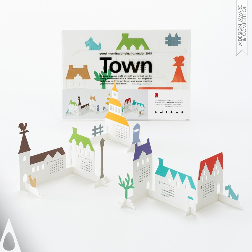 Platinum Graphics, Illustration and Visual Communication Design Award Winner 2015 Calendar 2015 “Town” Calendar 