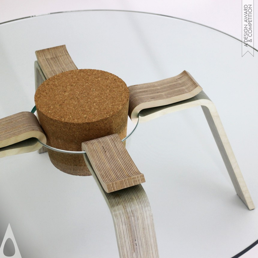 Hyeonil Jeong's Cork Stopper Table Coffee Table