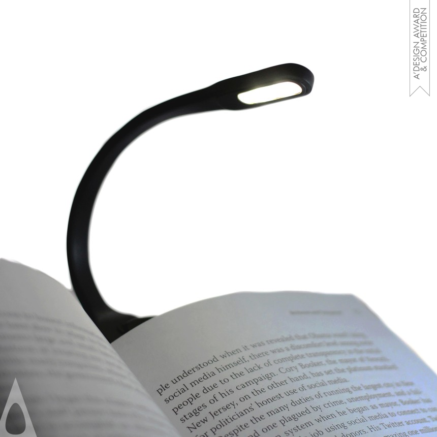 Silver Lighting Products and Fixtures Design Award Winner 2015 Recharge LED Book Light 
