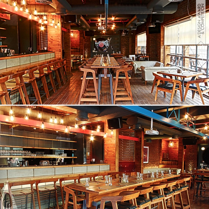 Iron Interior Space and Exhibition Design Award Winner 2015 sutra Restaurant & Pub 