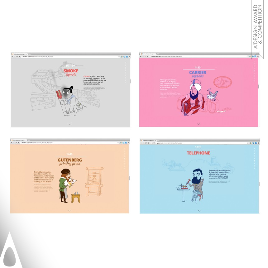 Jiaxin Yu Parallax scrolling website