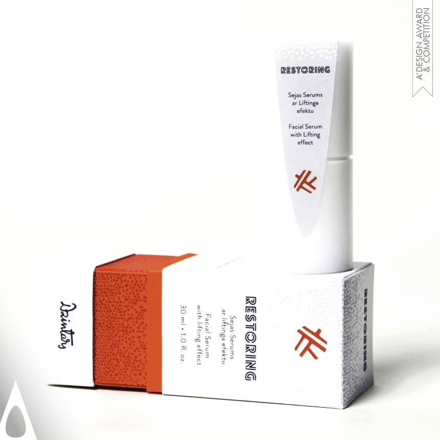 Cosmetics Line "Restoring" designed by Marta Gintere