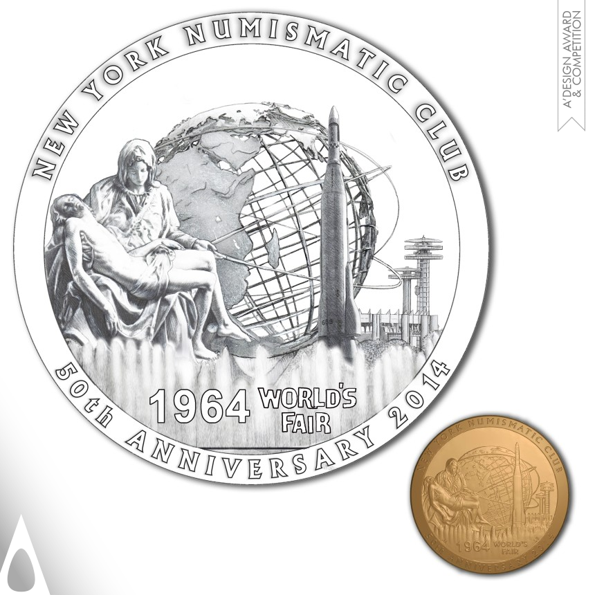 Bronze Winner. 50th Anniversary 1964 World's Fair by Joel Iskowitz