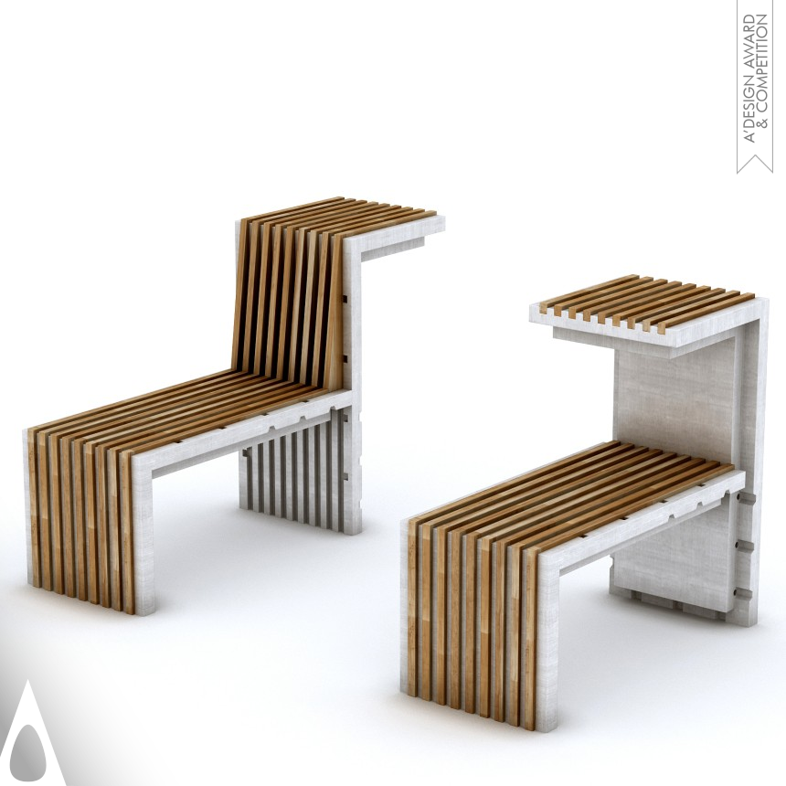 Iron Street Furniture Design Award Winner 2015 Shouka Multifunctional Bench 