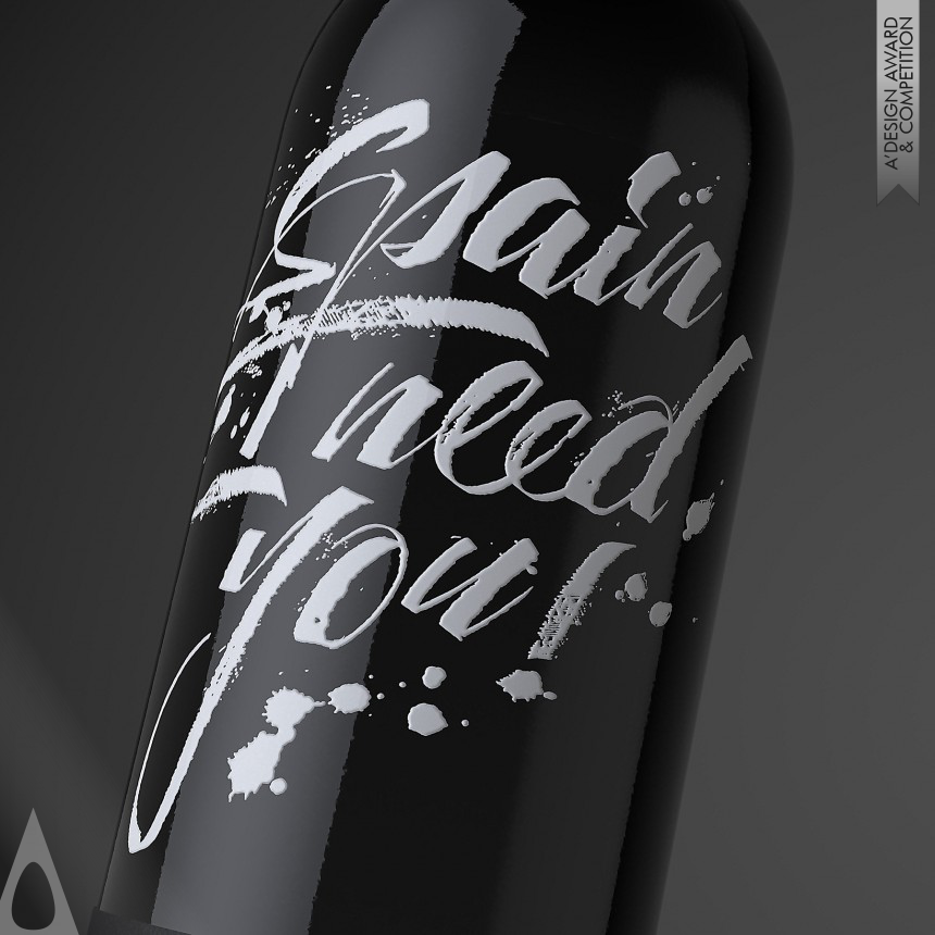 Silver Packaging Design Award Winner 2016 SPAIN I NEED YOU! Spanish wine series 