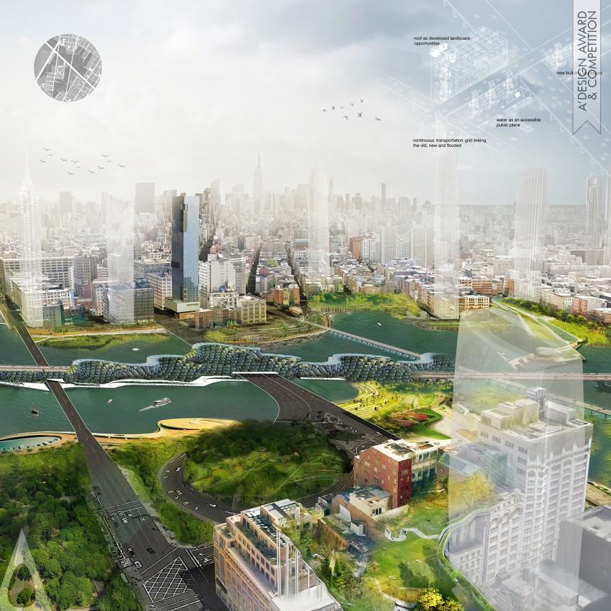 Silver Urban Planning and Urban Design Award Winner 2016 NYC 2050 City Masterplan 