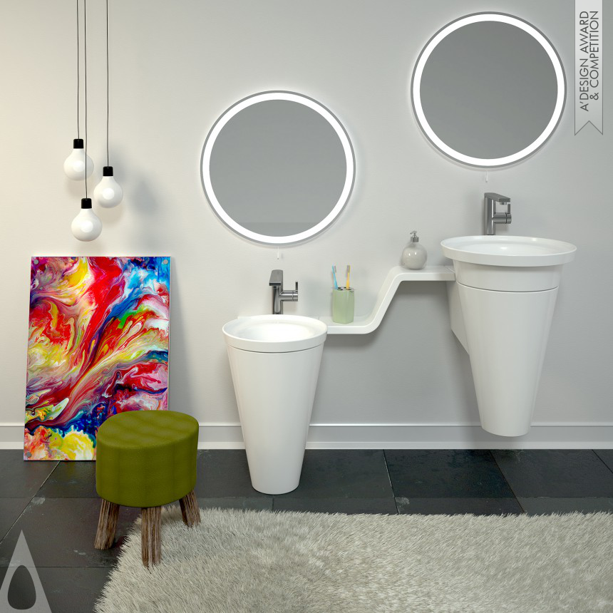 Bronze Bathroom Furniture and Sanitary Ware Design Award Winner 2016 Helios Washbasin Set  Washbasin 