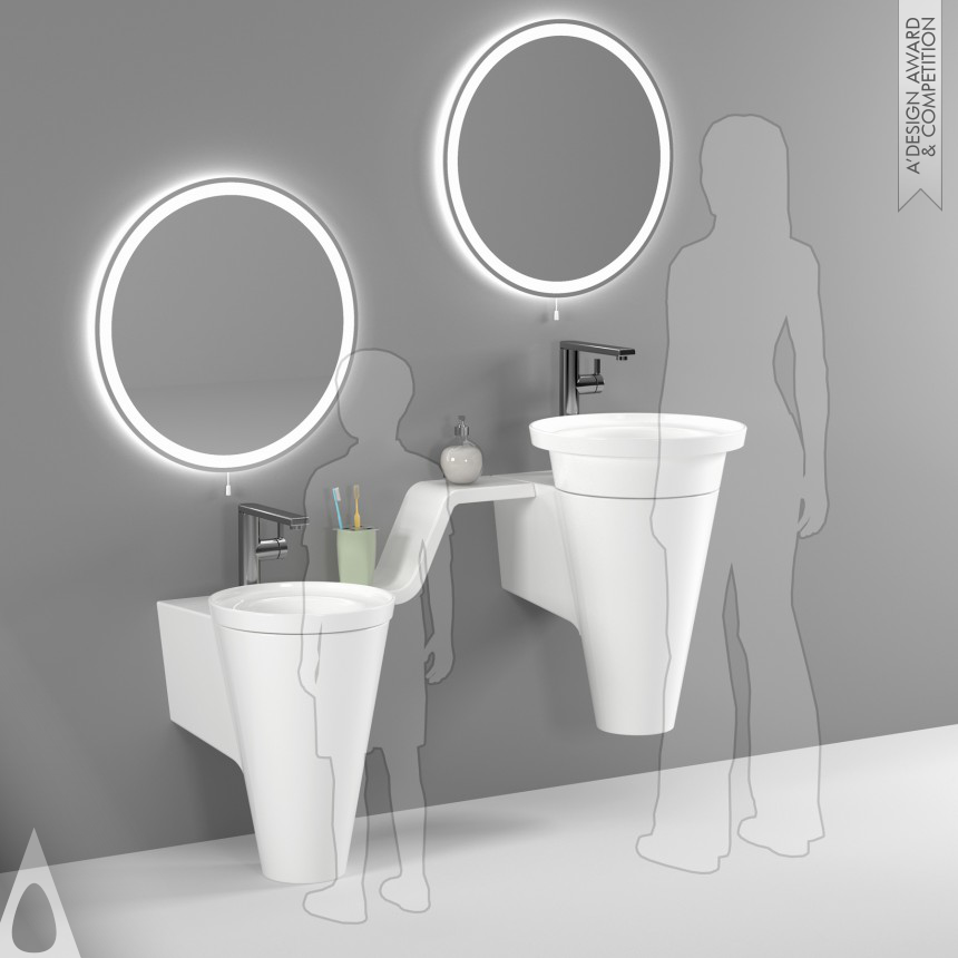 Helios Washbasin Set  - Bronze Bathroom Furniture and Sanitary Ware Design Award Winner