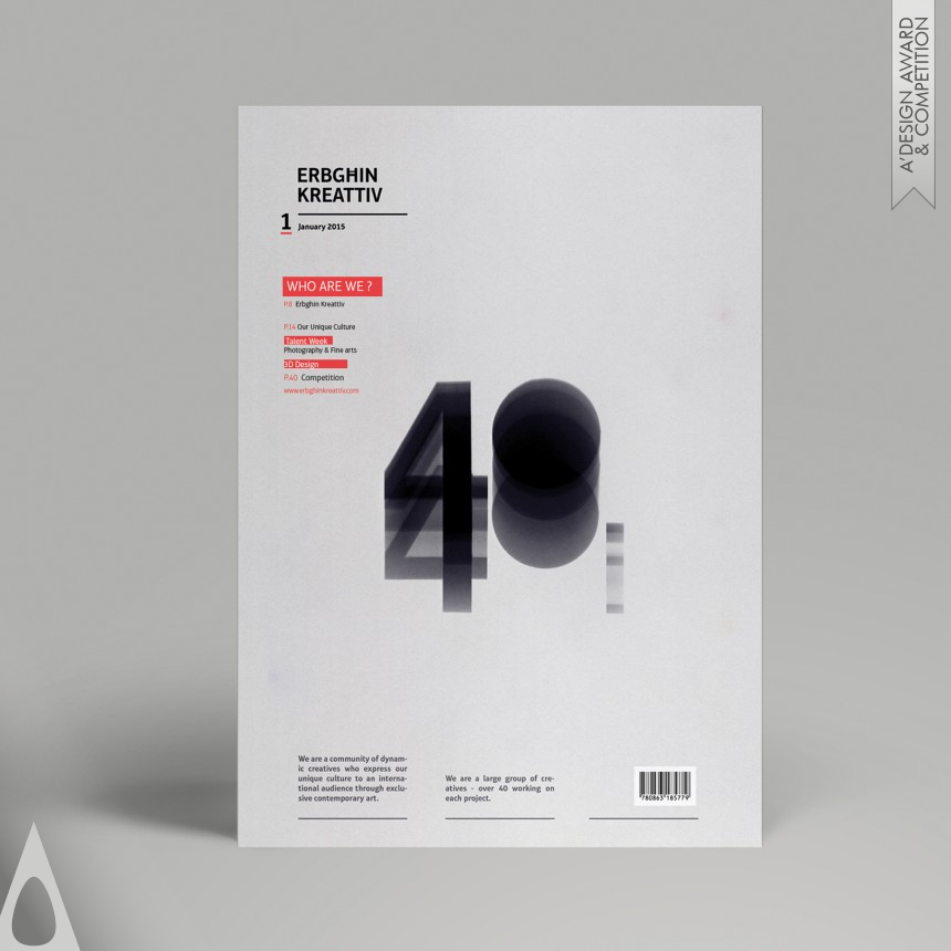 Silver Graphics, Illustration and Visual Communication Design Award Winner 2016 40 Kreattiv Magazine Covers Editorial  