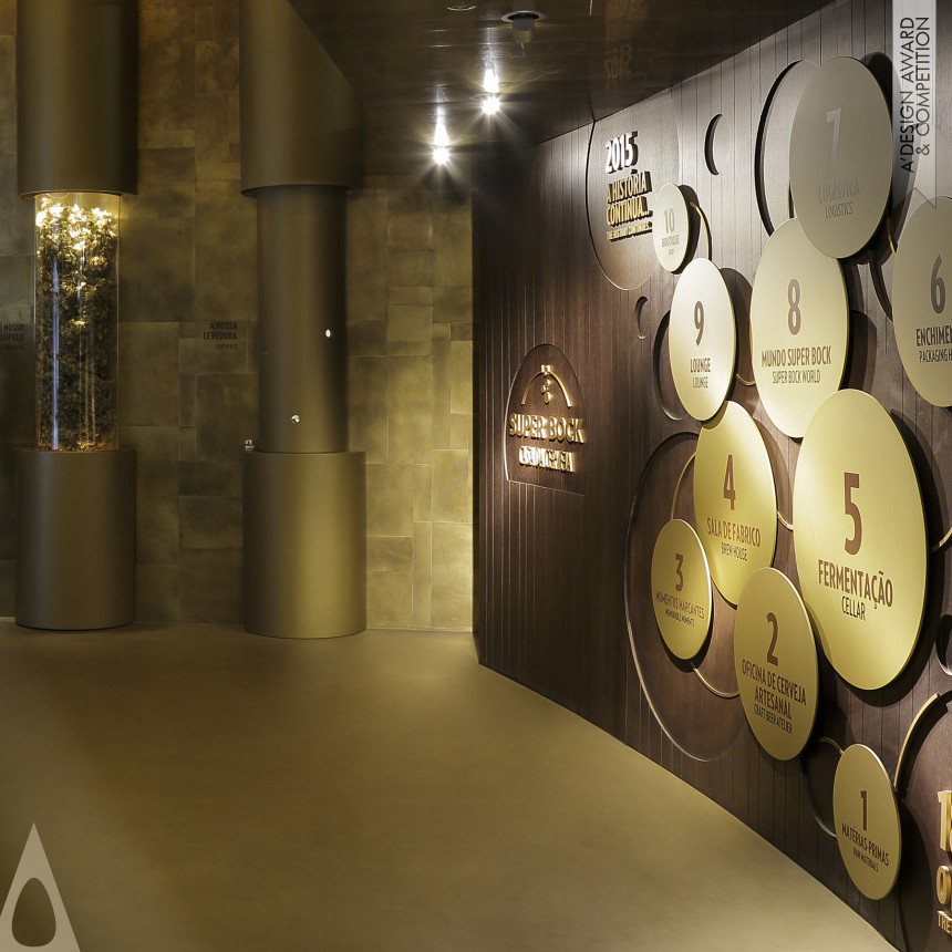 Bronze Interior Space and Exhibition Design Award Winner 2016  Super Bock House of Beer Visitors centre  