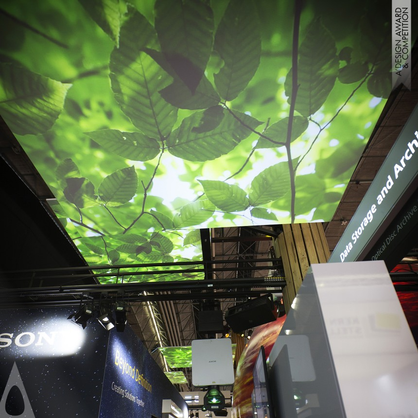 Bronze Interior Space and Exhibition Design Award Winner 2016 d=3    SONY ISE 2016 Amsterdam Exhibition presentation 