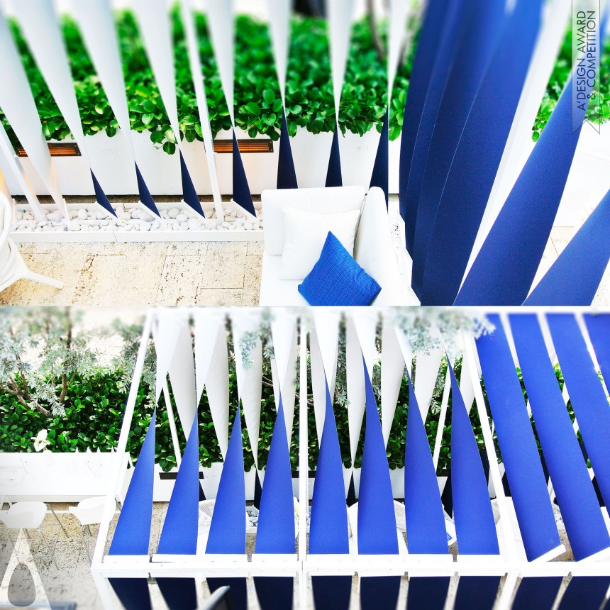 Bronze Sustainable Products, Projects and Green Design Award Winner 2017 Twisty Photovoltaic Shading System Solar Power Generator and Shading System 