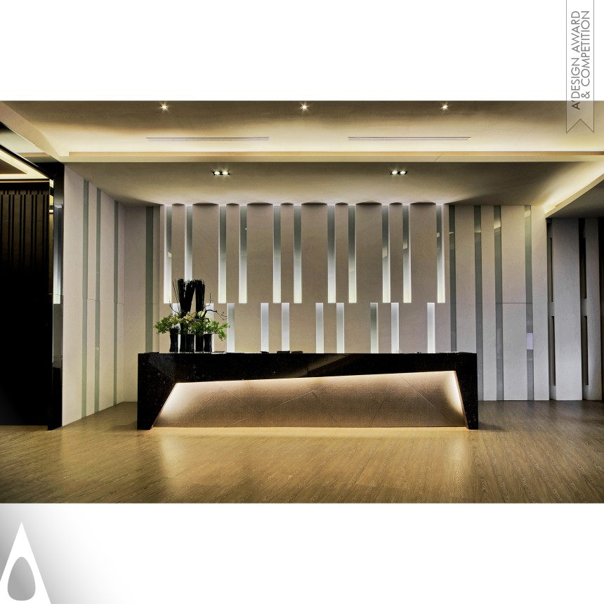 Iron Interior Space and Exhibition Design Award Winner 2017 Streamlined Flow Reception Center 