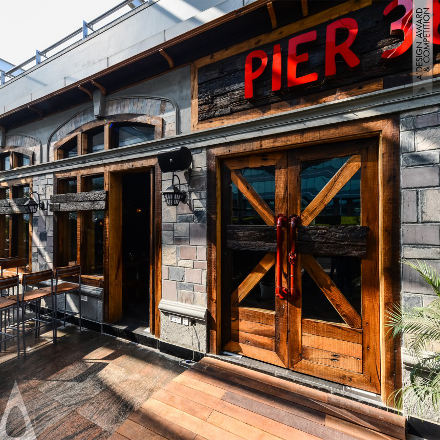 Silver Hospitality, Recreation, Travel and Tourism Design Award Winner 2017 Pier 38 Restaurant and Bar 