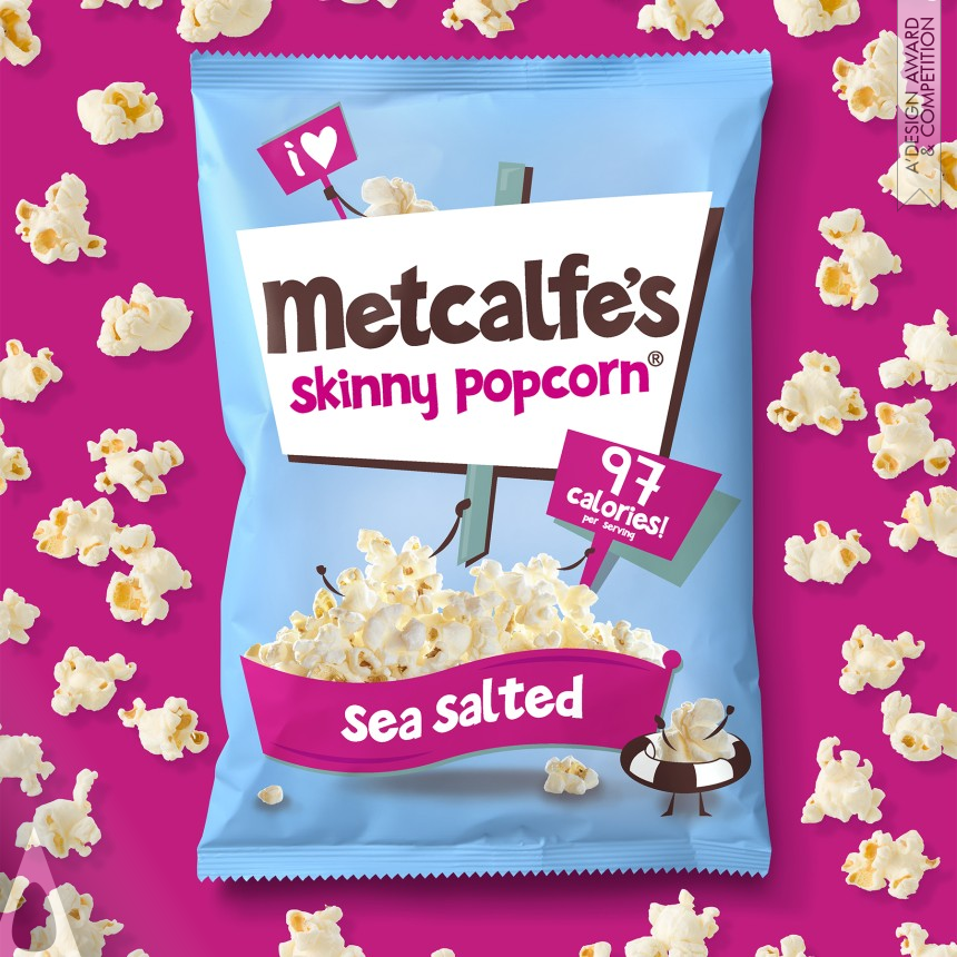 Metcalfe's Skinny Popcorn designed by Springetts Brand Design