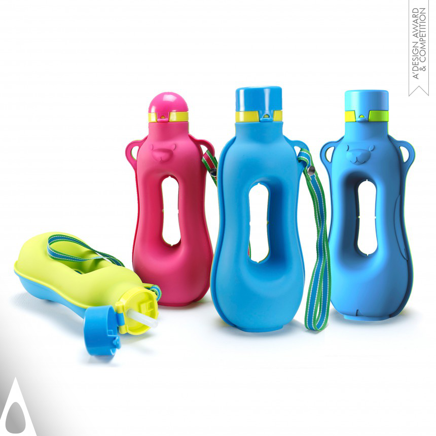 Happy Aquarius  Workout Silicone Water Bottle