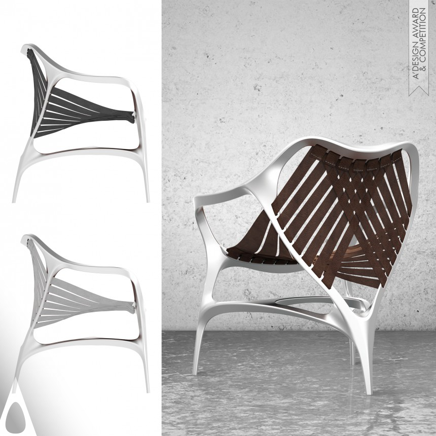 Bronze Furniture Design Award Winner 2017 Manta Chair Bionic Design, Comfortable use 