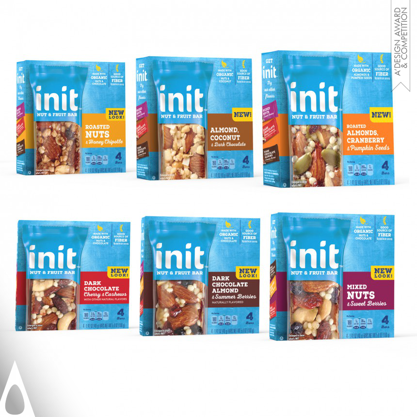 INIT Fruit and Nut Bar - Silver Packaging Design Award Winner