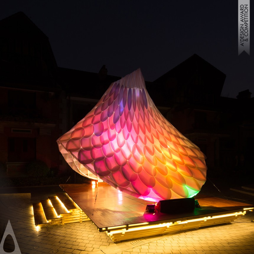 Golden Lighting Products and Fixtures Design Award Winner 2017 ResoNet Pavilion - Sinan Mansions Pavilion 