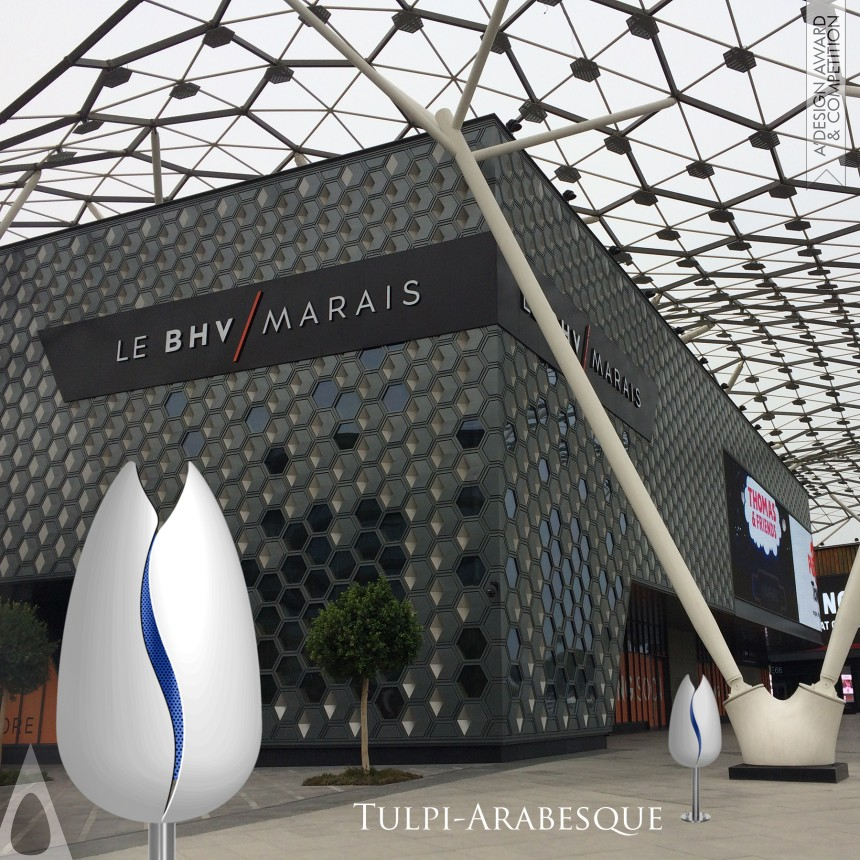 Silver Street Furniture Design Award Winner 2017 Tulpi-Arabesque Waste bin 