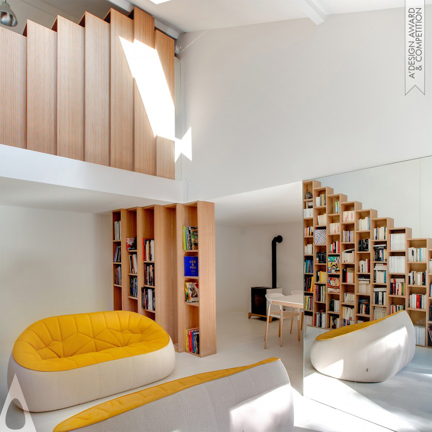 Andrea Mosca The Bookshelf House