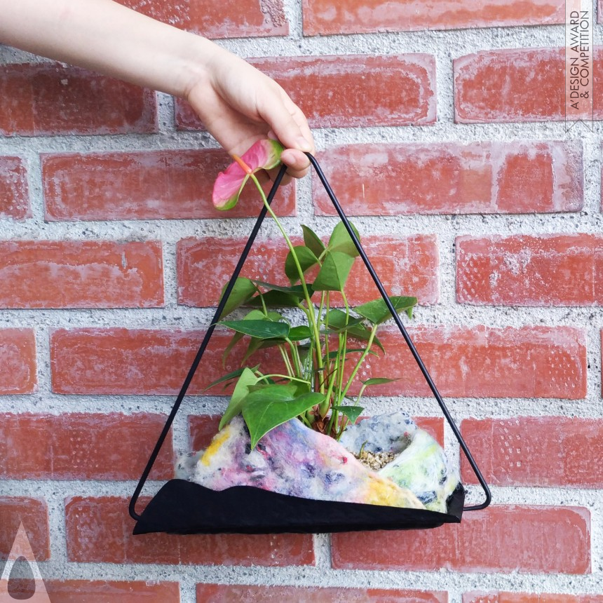 Hanji Design Team Upcycled Fabric Planter