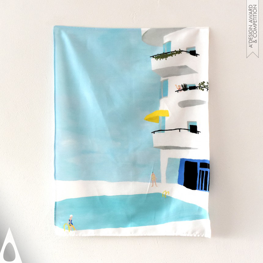 Natsuki Camino Illustration Handkerchief