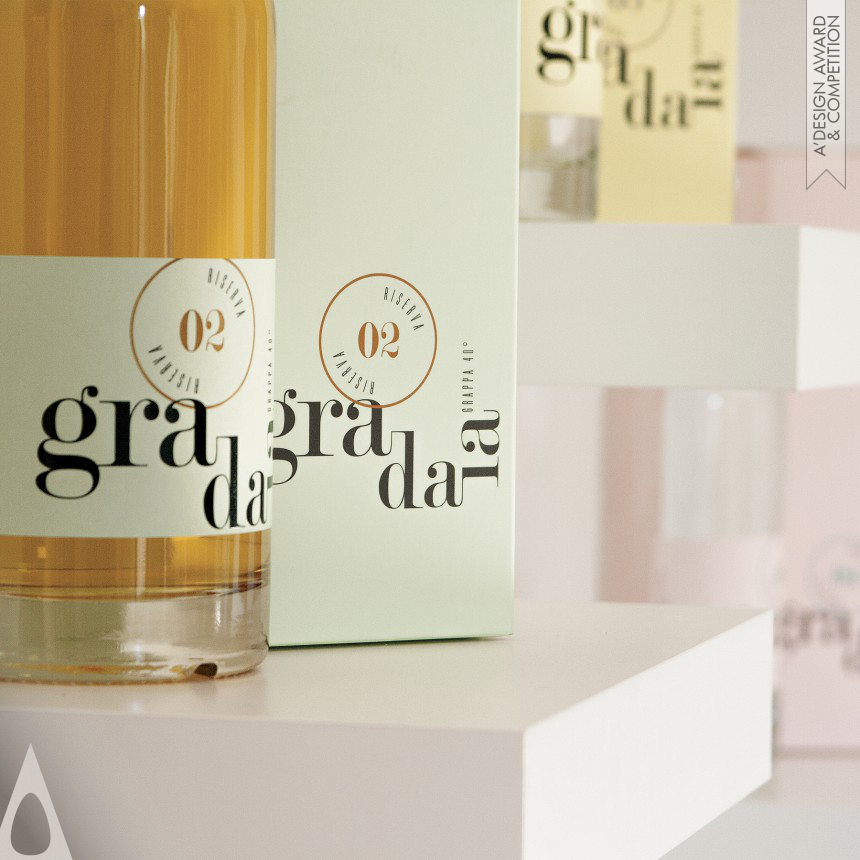 Stefano Giuseppe Dell'Orto and Giacomo Stefanelli's Gradaia Grapewine range Grapewine brand and packaging identity