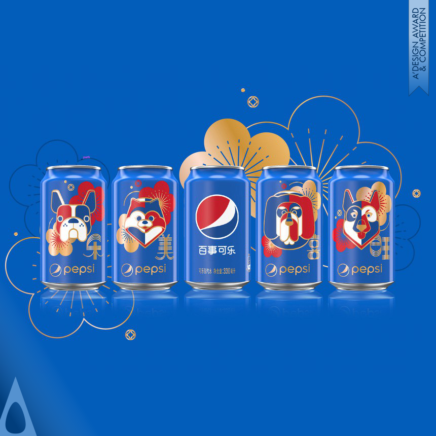 Gold Winner. Pepsi Year of the Dog Ltd Ed Cans China by PepsiCo Design & Innovation
