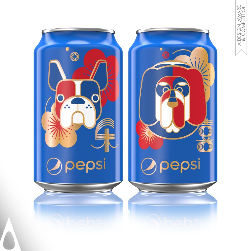 Pepsi Year of the Dog Ltd Ed Cans China - Golden Food, Beverage and Culinary Arts Design Award Winner