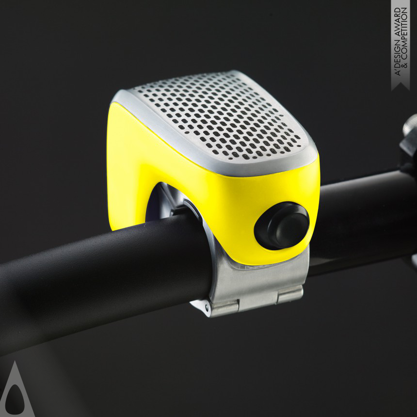 Silver Sporting Goods, Fitness and Recreation Equipment Design Award Winner 2018 Shoka Bell Smart Bicycle Accessory 