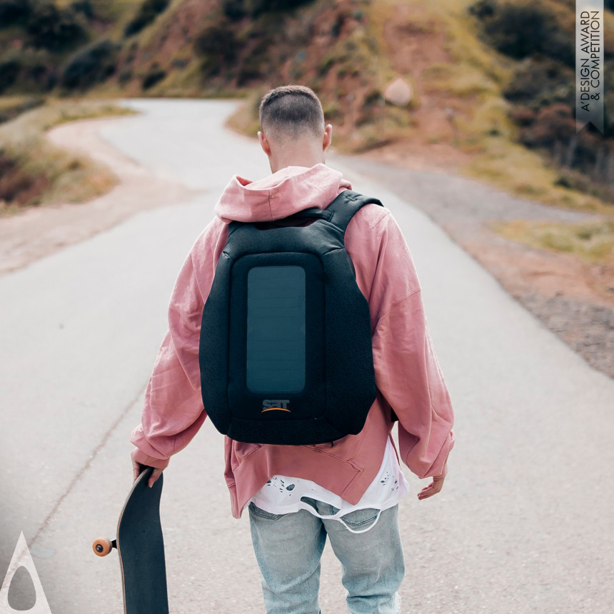 Silver Fashion and Travel Accessories Design Award Winner 2018 The Numi Pack Smart Travel Backpack 