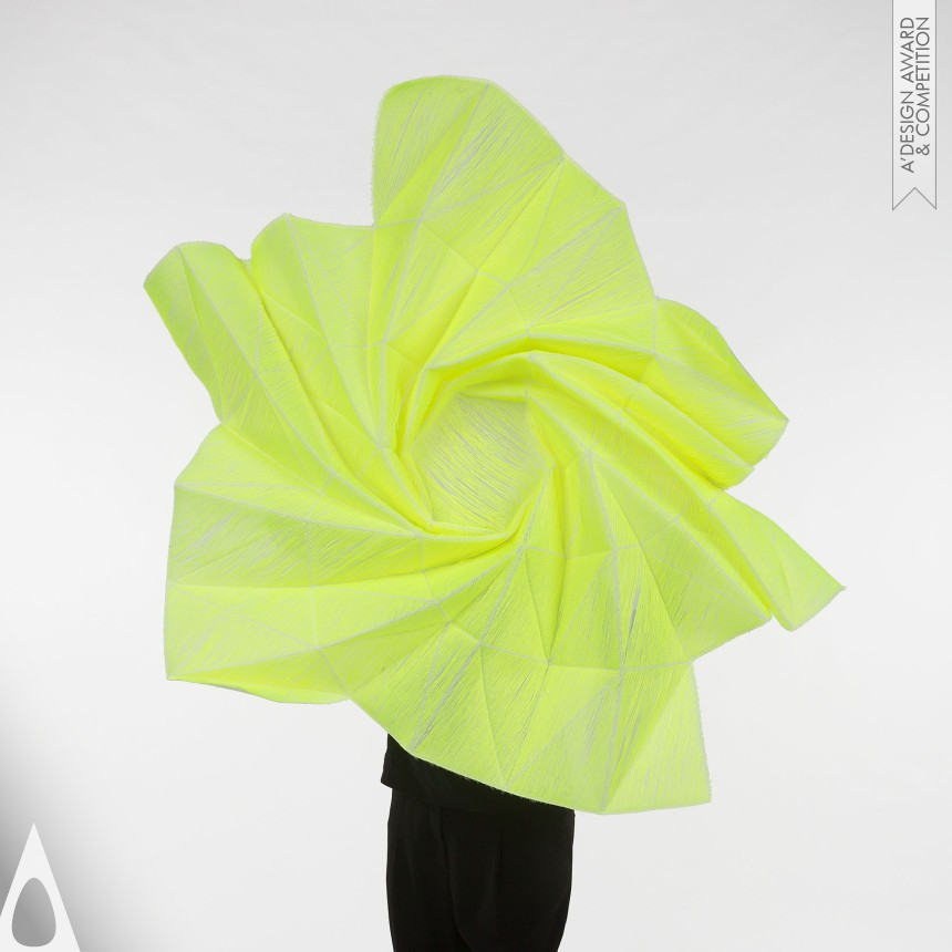 Archi Folds - Golden Textile, Fabric, Textures, Patterns and Cloth Design Award Winner