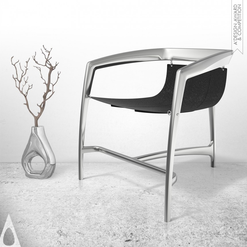 Iron Furniture Design Award Winner 2018 WEI Chair Abstract shapes 
