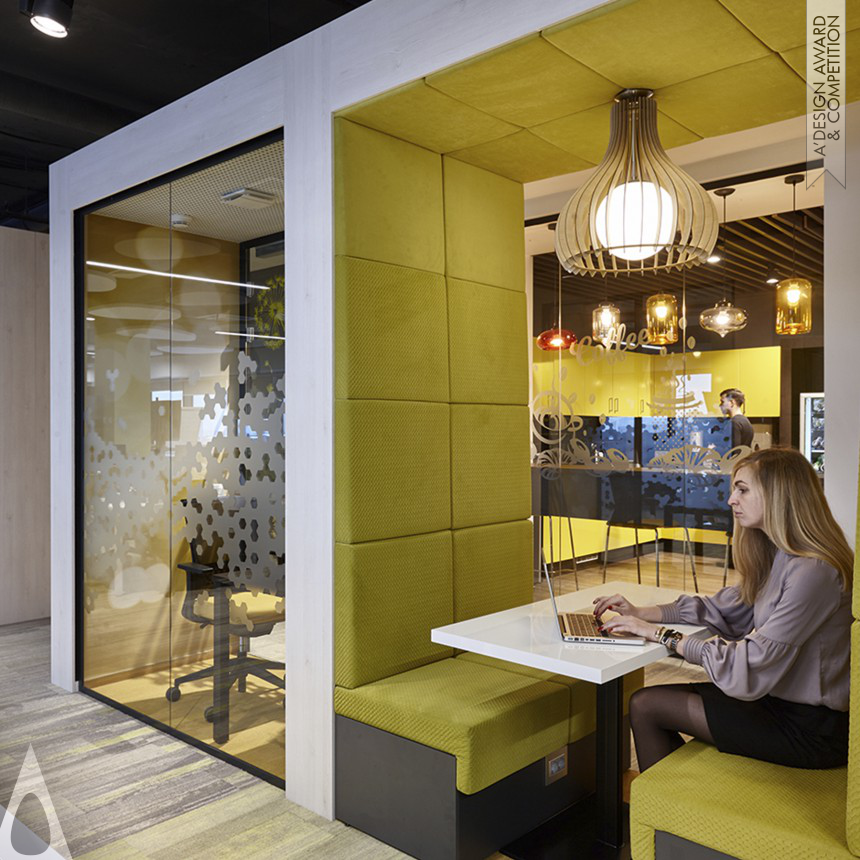 Silver Interior Space and Exhibition Design Award Winner 2018 Sberbank Workplace Design Office Design 
