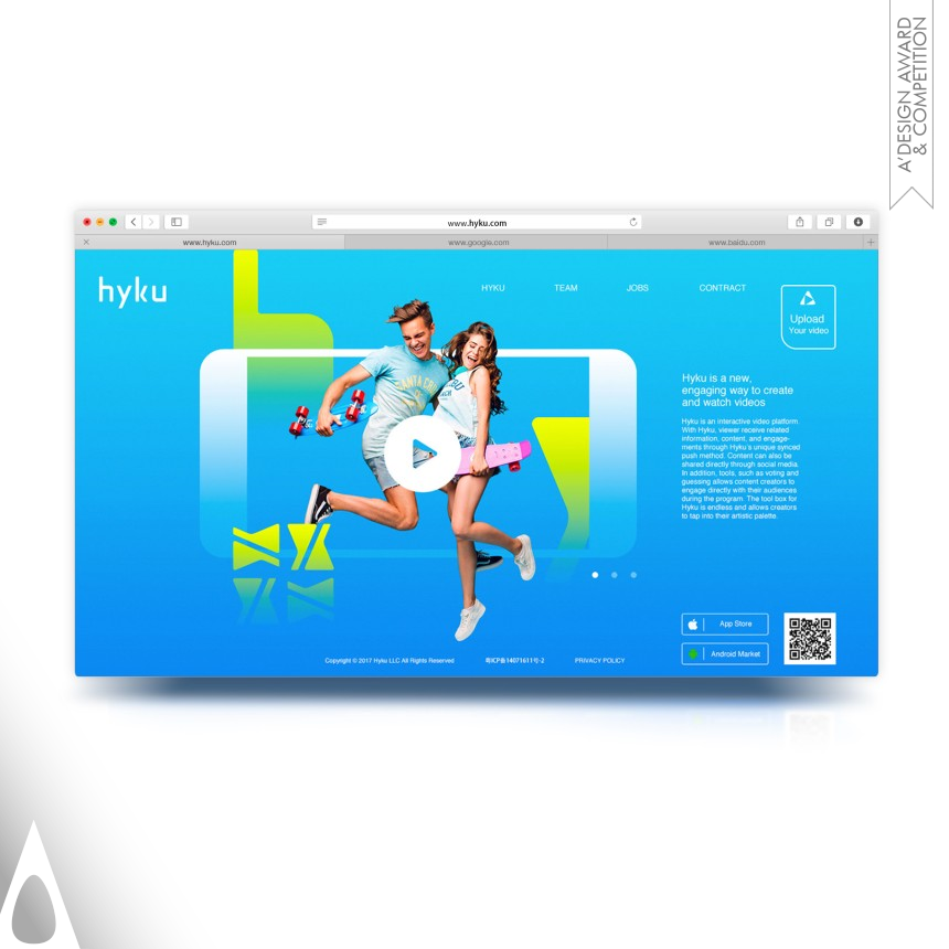 Silver Website and Web Design Award Winner 2018 Hyku Official Web Official Web 