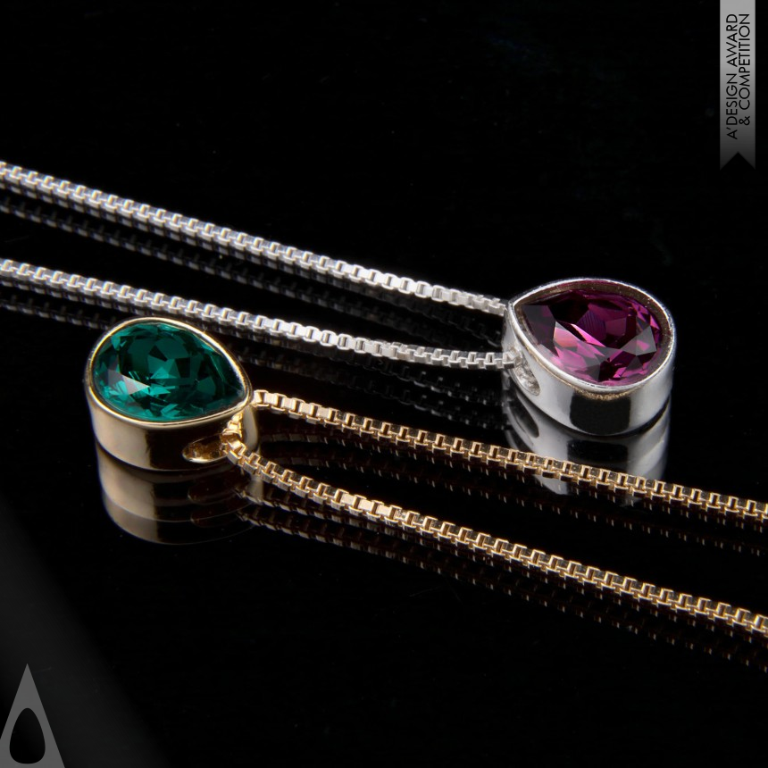 Bronze Jewelry Design Award Winner 2018 Raindrops Pendant  