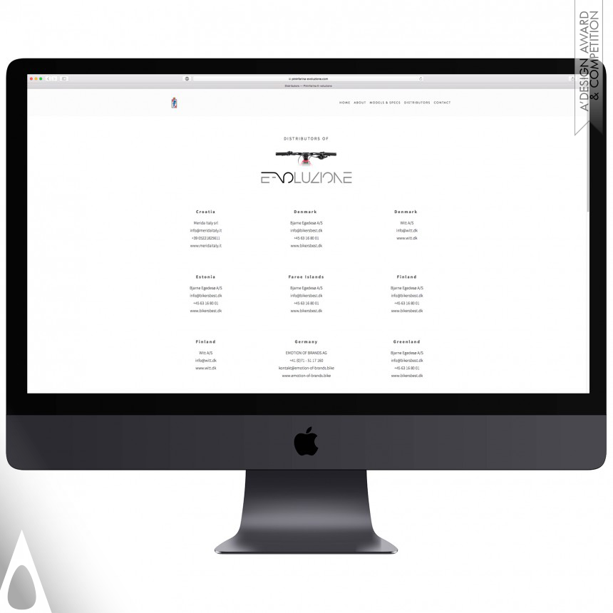 Pininfarina Evoluzione - Silver Website and Web Design Award Winner