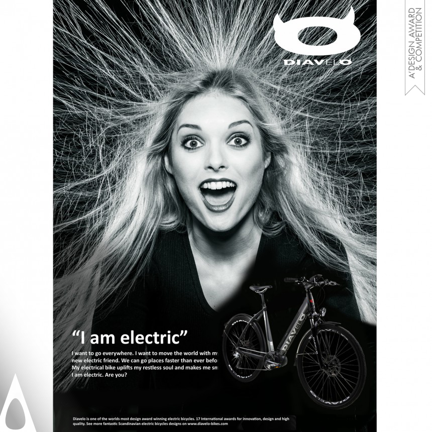 Diavelo Electric Hair - Golden Advertising, Marketing and Communication Design Award Winner