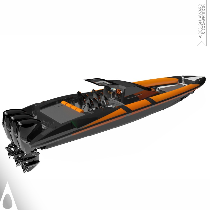 Iron Yacht and Marine Vessels Design Award Winner 2019 Cosmic 39 12m Rigid Inflatable Boat 