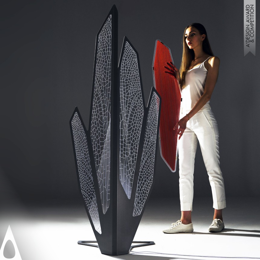 Foglia Photocatalytic Smart Floorlamp - Bronze Lighting Products and Fixtures Design Award Winner